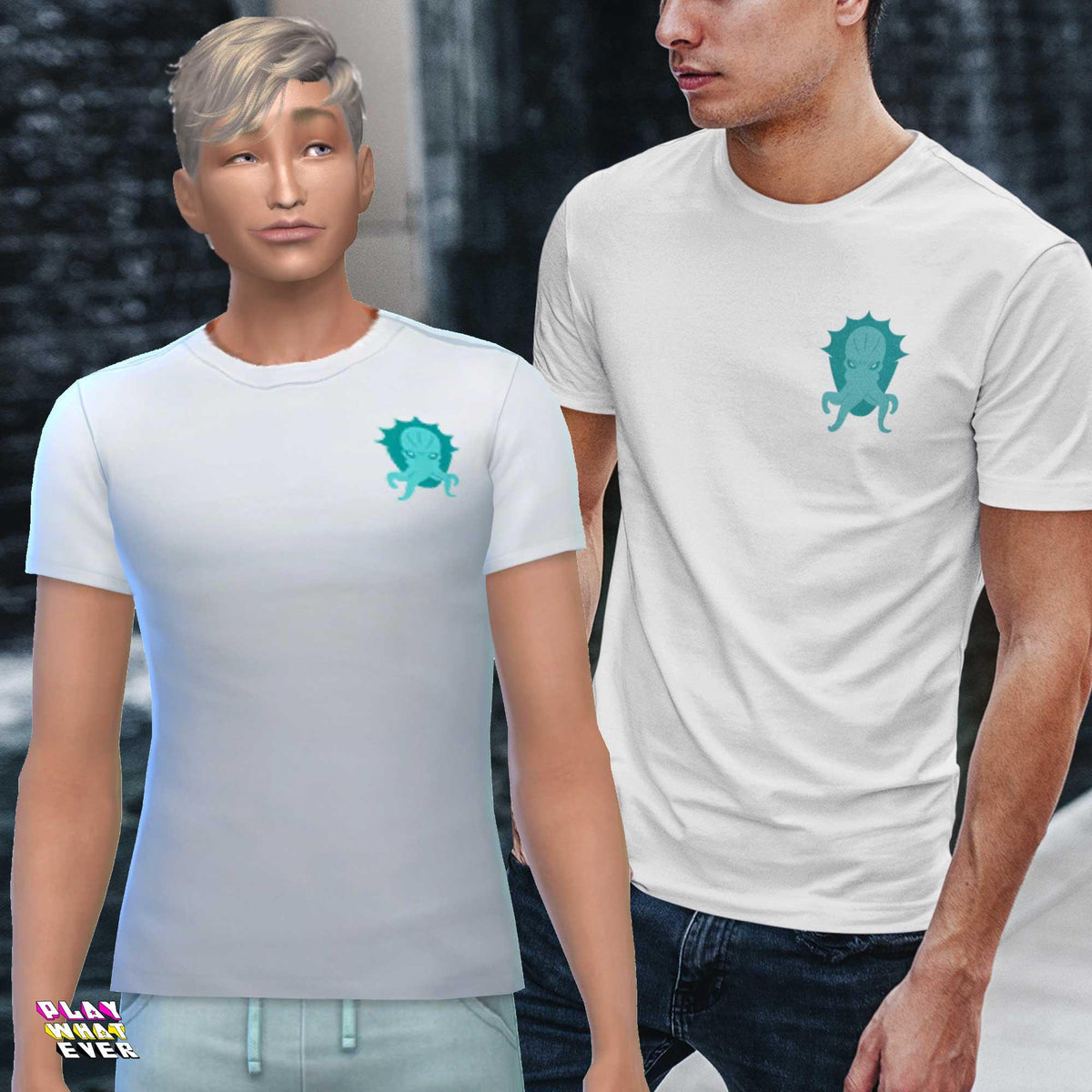 Sims 4 CC Mind Flayer Shirt - PlayWhatever