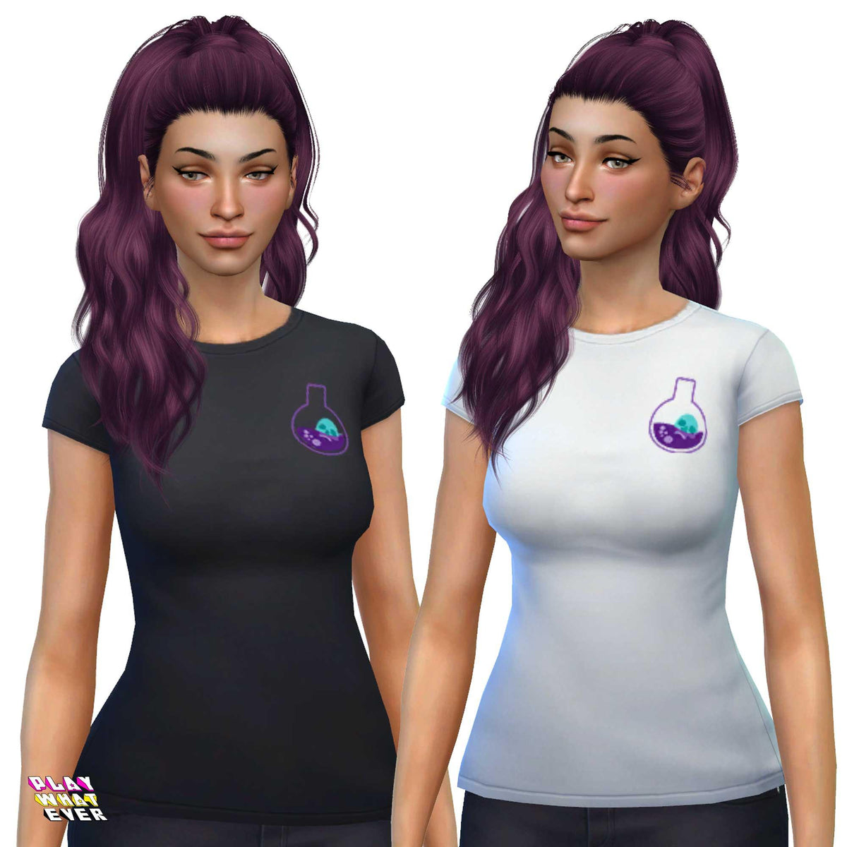 Sims 4 CC Poison Shirt - PlayWhatever