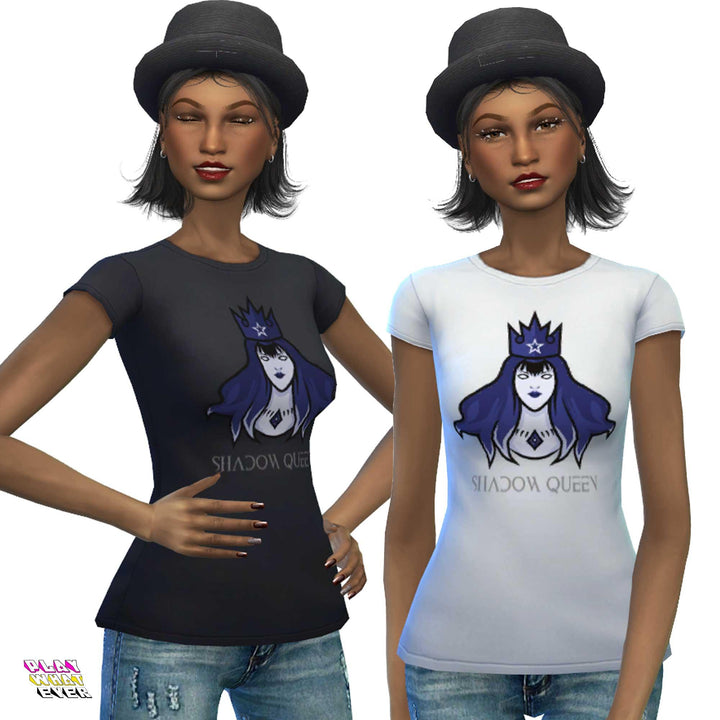 Sims 4 CC Shadow Queen Shirt - PlayWhatever