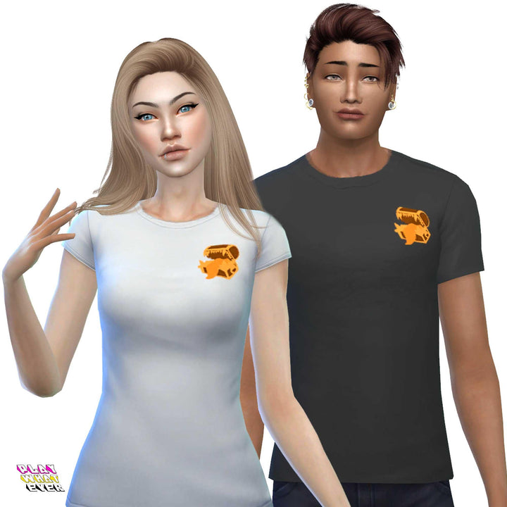 Sims 4 CC Mimic Shirt - PlayWhatever