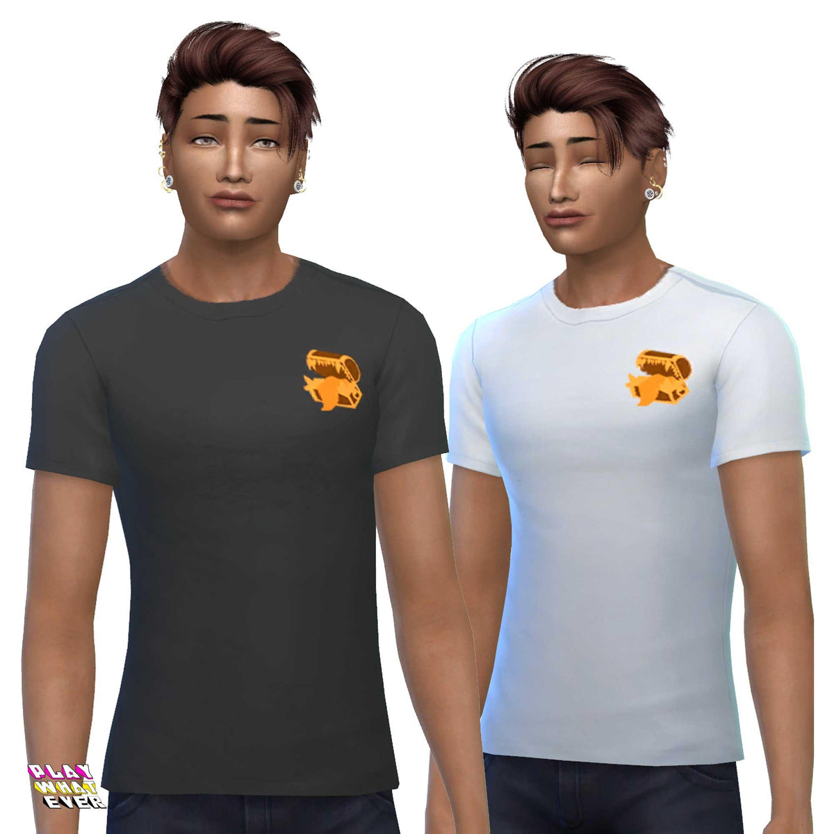 Sims 4 CC Mimic Shirt - PlayWhatever