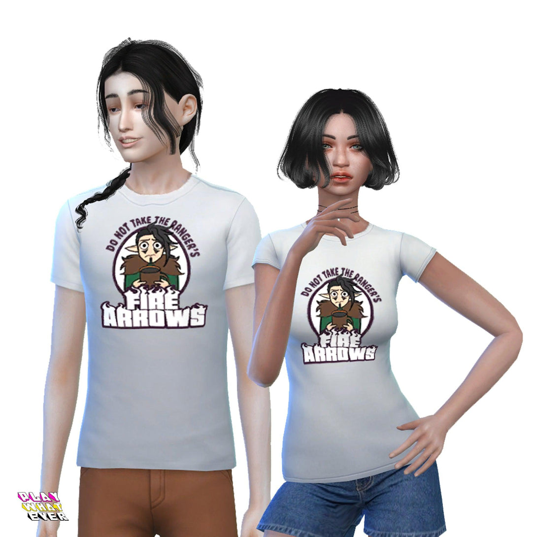 Sims 4 CC Ranger Arrow T-Shirt - PlayWhatever