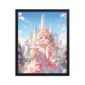 Princess Song in the Garden Anime Poster with Frame - PlayWhatever