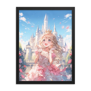 Princess Song in the Garden Anime Poster with Frame - PlayWhatever