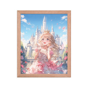Princess Song in the Garden Anime Poster with Frame - PlayWhatever