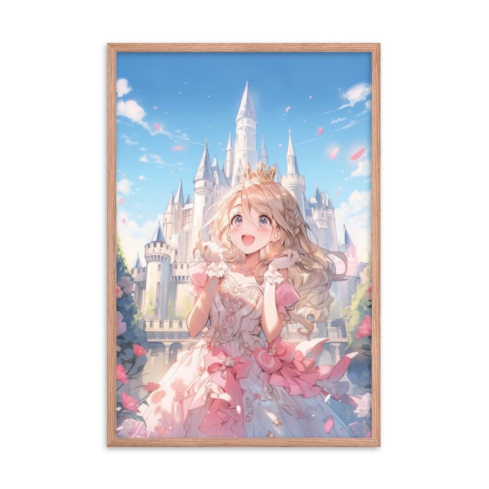 Princess Song in the Garden Anime Poster with Frame - PlayWhatever