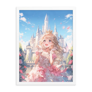 Princess Song in the Garden Anime Poster with Frame - PlayWhatever