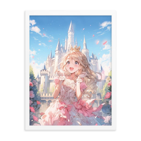 Princess Song in the Garden Anime Poster with Frame - PlayWhatever