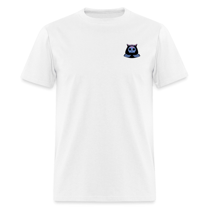 Grimm Cat Unisex T-Shirt - white