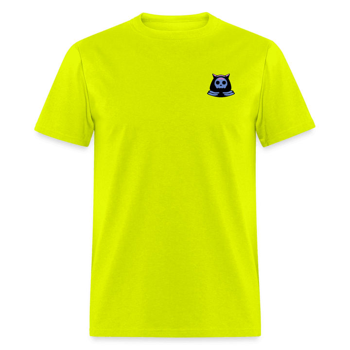 Grimm Cat Unisex T-Shirt - safety green
