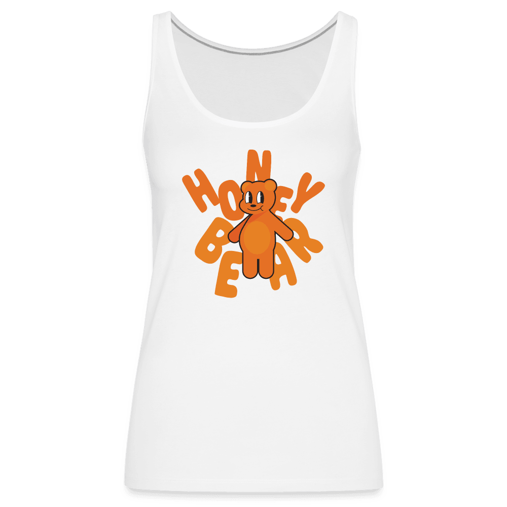 Honey Bear Women’s Tank Top - white