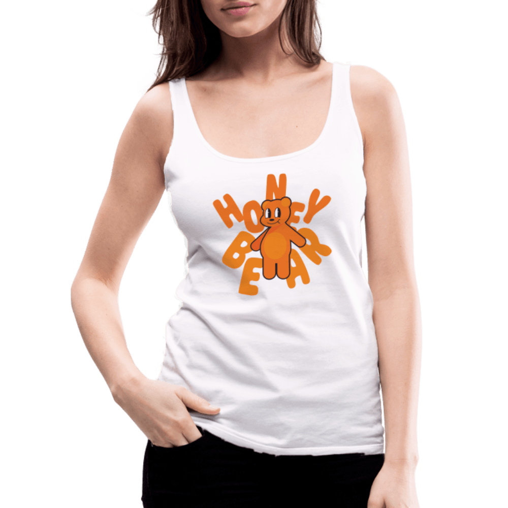 Honey Bear Women’s Tank Top - white