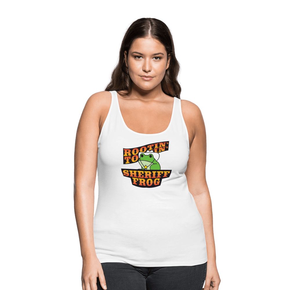 Sheriff Frog Women’s Tank Top - white