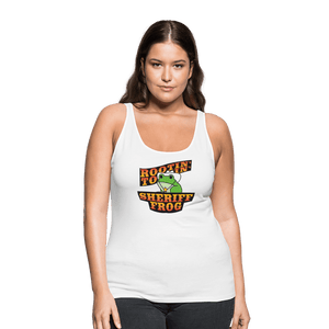 Sheriff Frog Women’s Tank Top - white