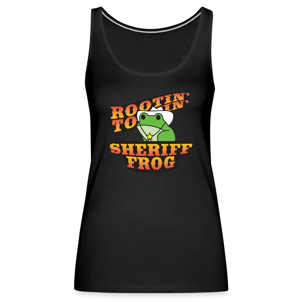 Sheriff Frog Women’s Tank Top - black