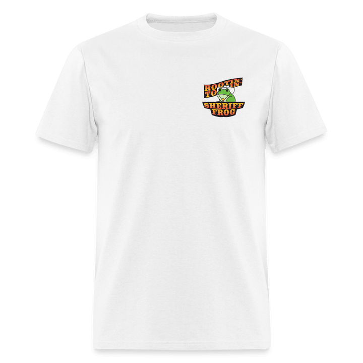 Sheriff Frog Unisex T-Shirt - white
