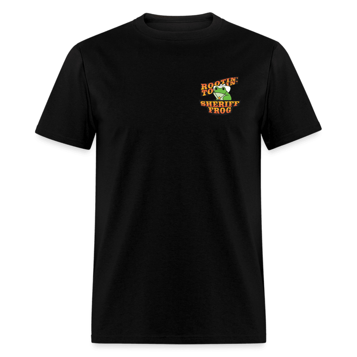 Sheriff Frog Unisex T-Shirt - black