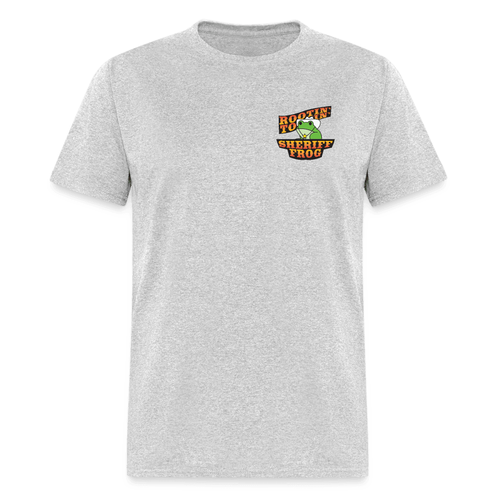 Sheriff Frog Unisex T-Shirt - heather gray