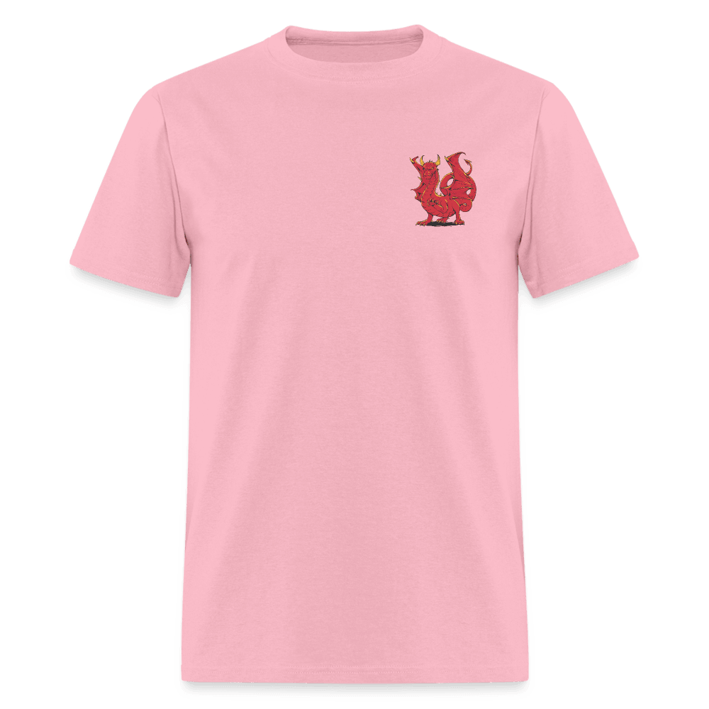 Flaming Dragon Unisex T-Shirt - pink