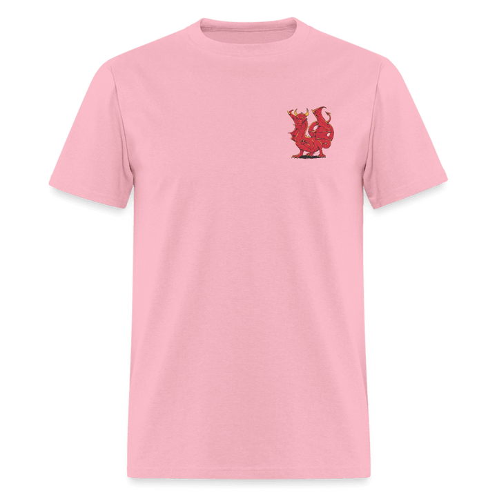 Flaming Dragon Unisex T-Shirt - pink