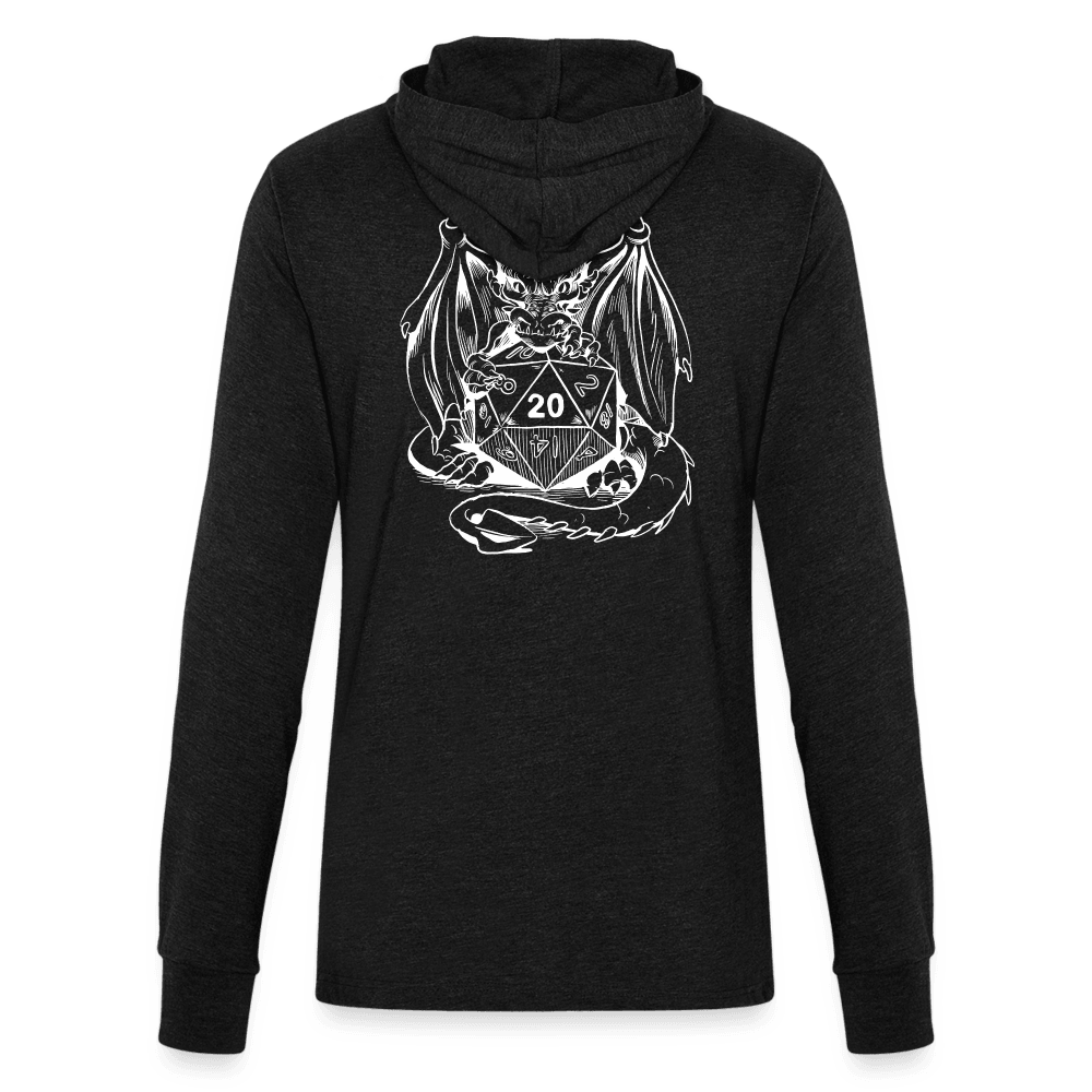 Dragon Roll Spell Unisex Long Sleeve Hoodie - heather black