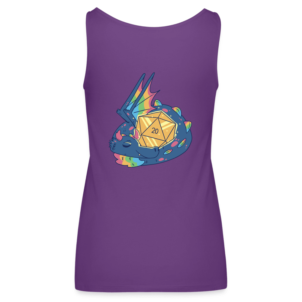 Winning In My Sleep Dragon Roll Women’s Tank Top - purple