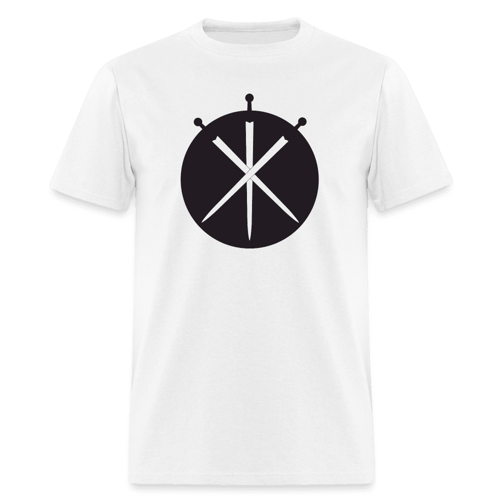 Swords Drawn Unisex T-Shirt - white