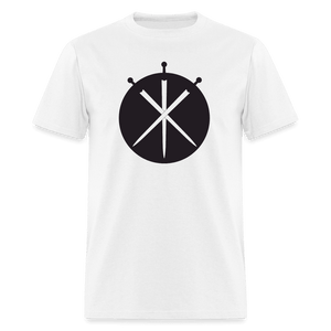 Swords Drawn Unisex T-Shirt - white