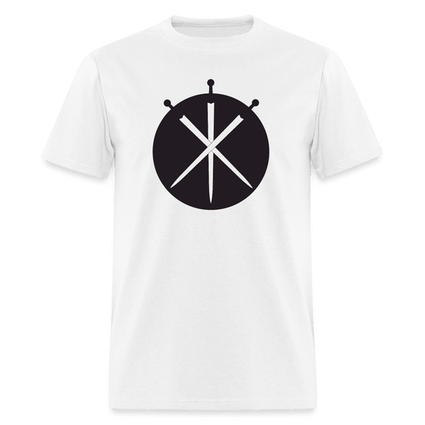 Swords Drawn Unisex T-Shirt - white