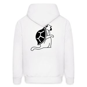 Animal Mashup: Turtle Monkey Unisex Hoodie - white
