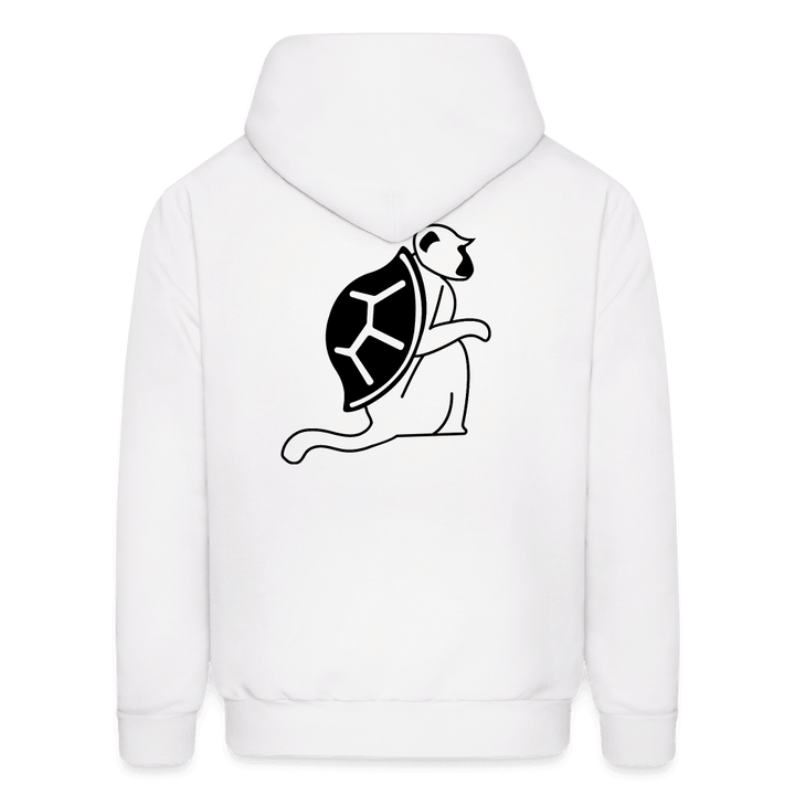 Animal Mashup: Turtle Monkey Unisex Hoodie - white