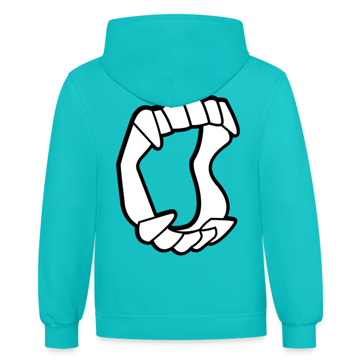 I Bite Contract Hoodie - scuba blue/asphalt