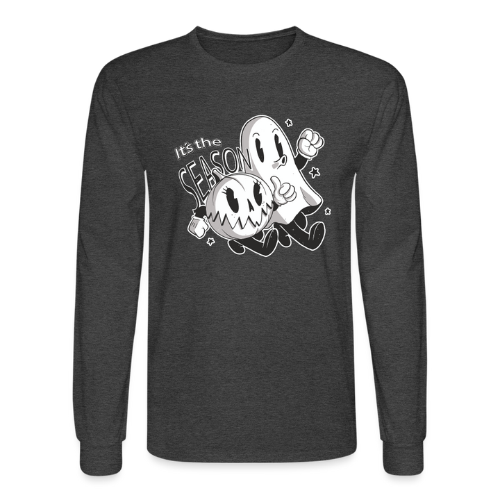 Ghost Buddies Long Sleeve T-Shirt - heather black