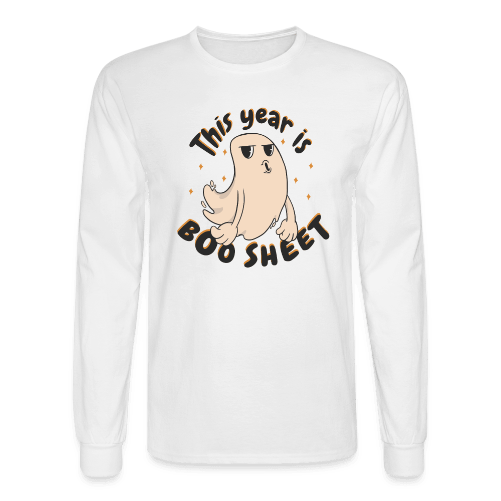 This Year is Boosheet Long Sleeve T-Shirt - white