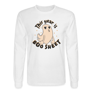 This Year is Boosheet Long Sleeve T-Shirt - white