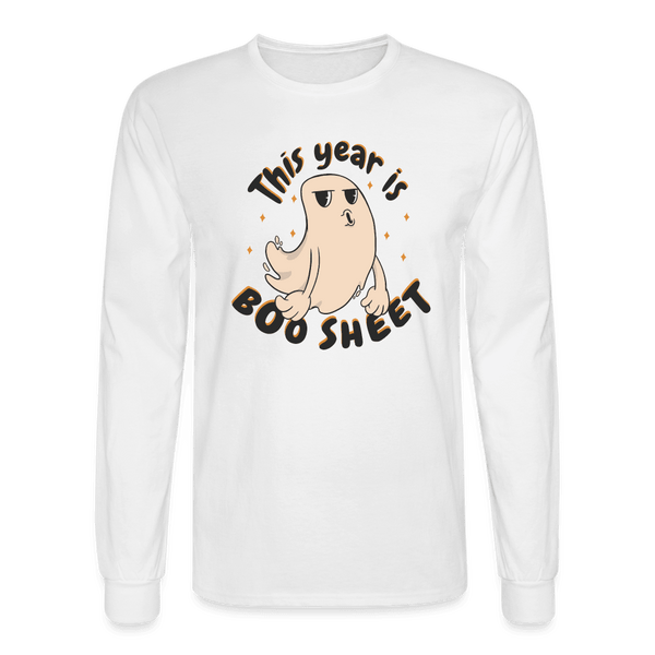 This Year is Boosheet Long Sleeve T-Shirt - white
