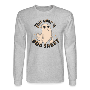 This Year is Boosheet Long Sleeve T-Shirt - heather gray