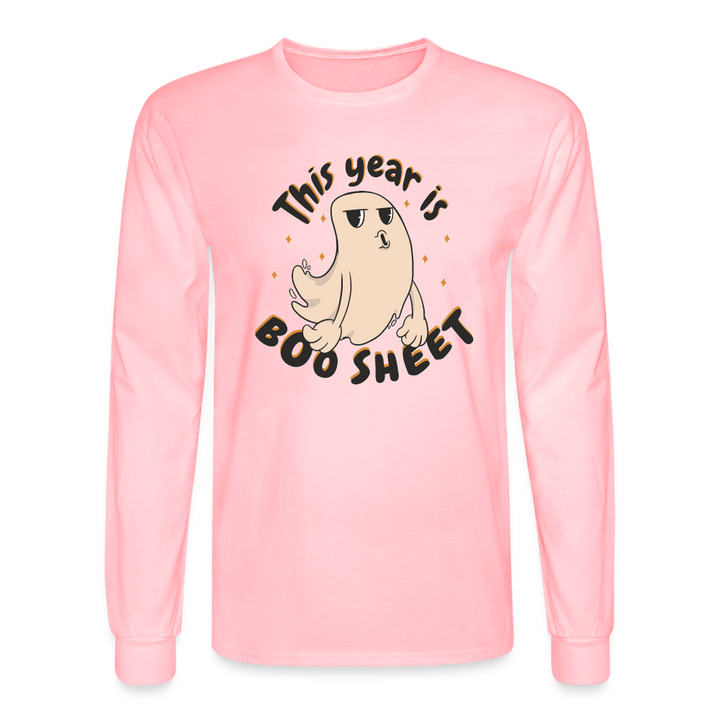 This Year is Boosheet Long Sleeve T-Shirt - pink