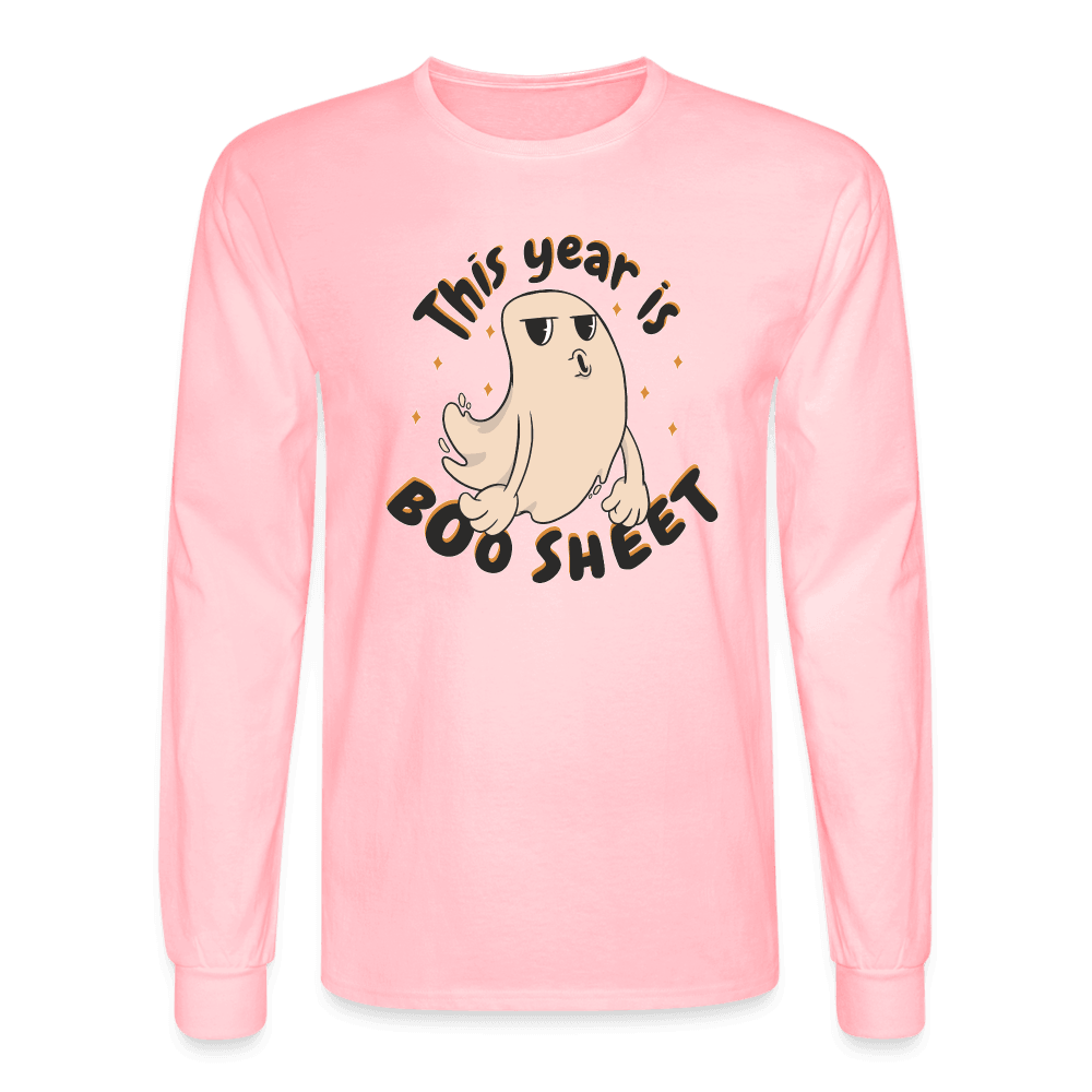 This Year is Boosheet Long Sleeve T-Shirt - pink