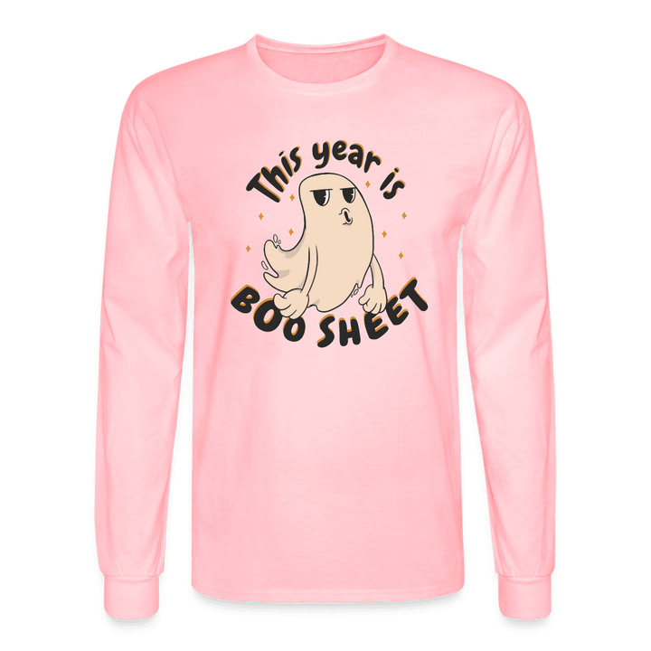 This Year is Boosheet Long Sleeve T-Shirt - pink