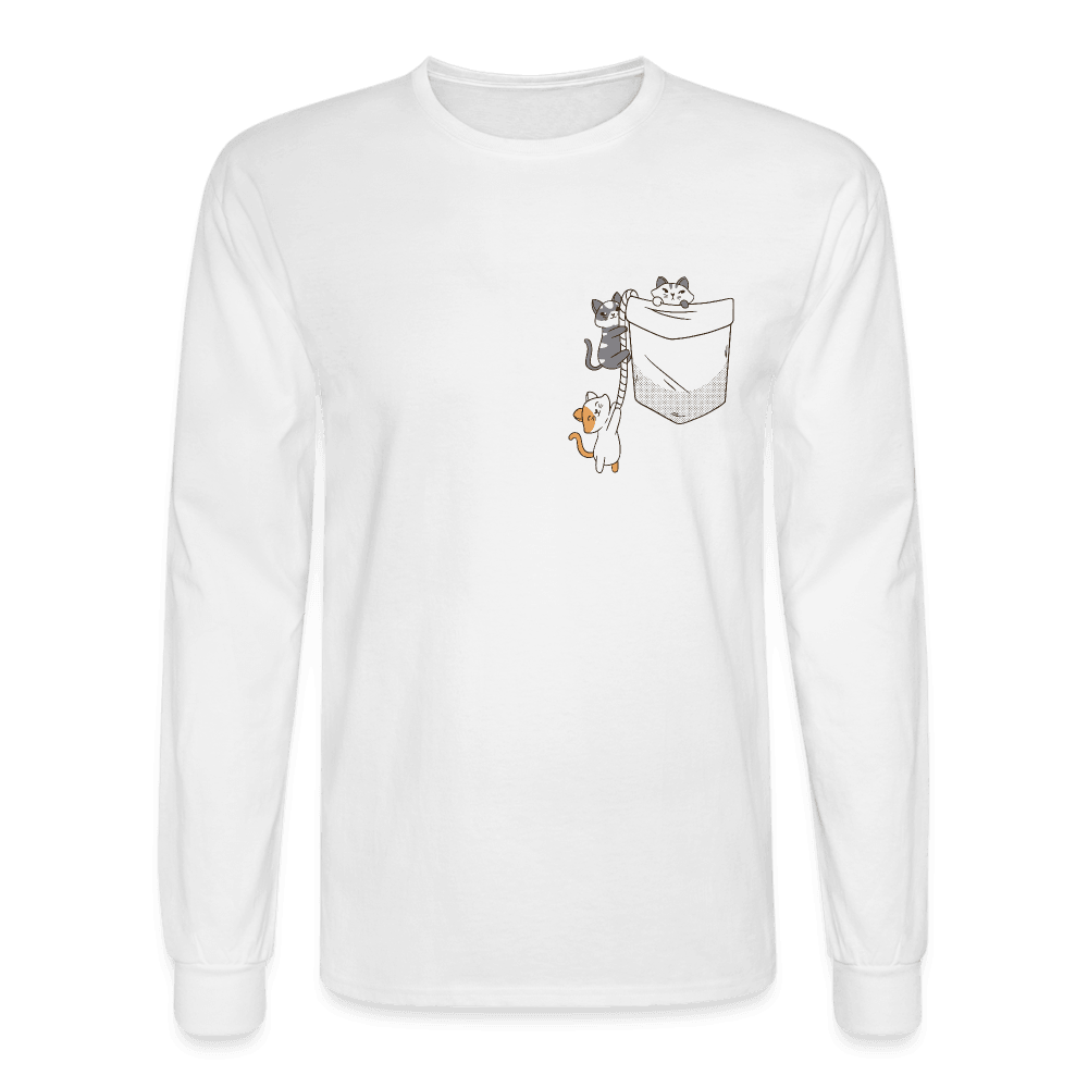 It's a Cat Climb Long Sleeve T-Shirt - white