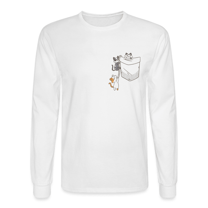 It's a Cat Climb Long Sleeve T-Shirt - white