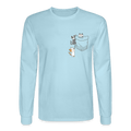 It's a Cat Climb Long Sleeve T-Shirt - powder blue