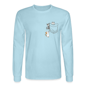 It's a Cat Climb Long Sleeve T-Shirt - powder blue