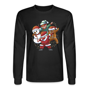Dapping Christmas Long Sleeve T-Shirt - black