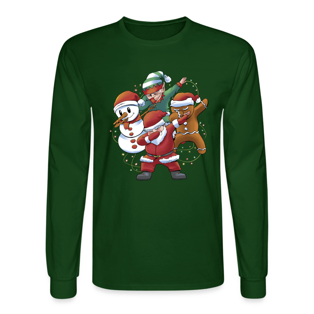 Dapping Christmas Long Sleeve T-Shirt - forest green