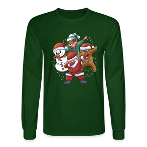 Dapping Christmas Long Sleeve T-Shirt - forest green