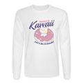 Let's Be Friends Meow Kawaii Long Sleeve T-Shirt - white