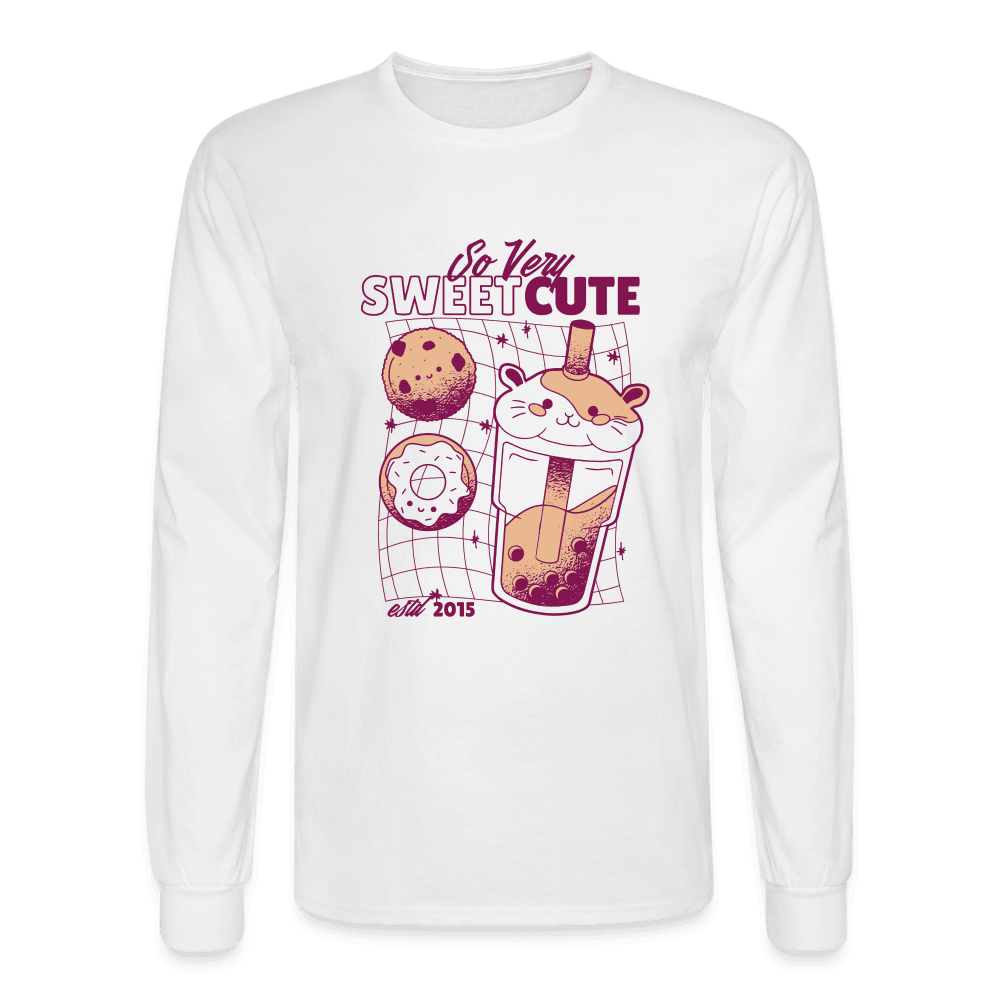 Cute Dessert Time Long Sleeve T-Shirt - white