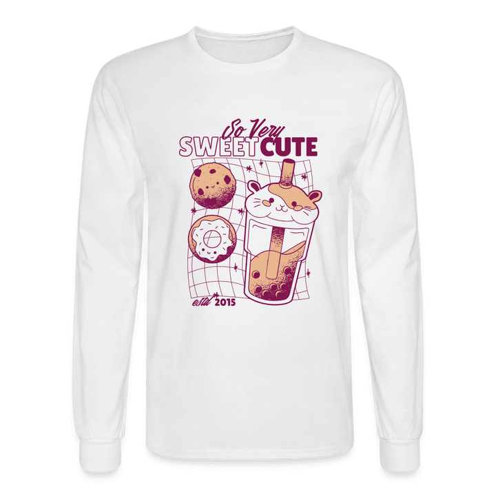 Cute Dessert Time Long Sleeve T-Shirt - white